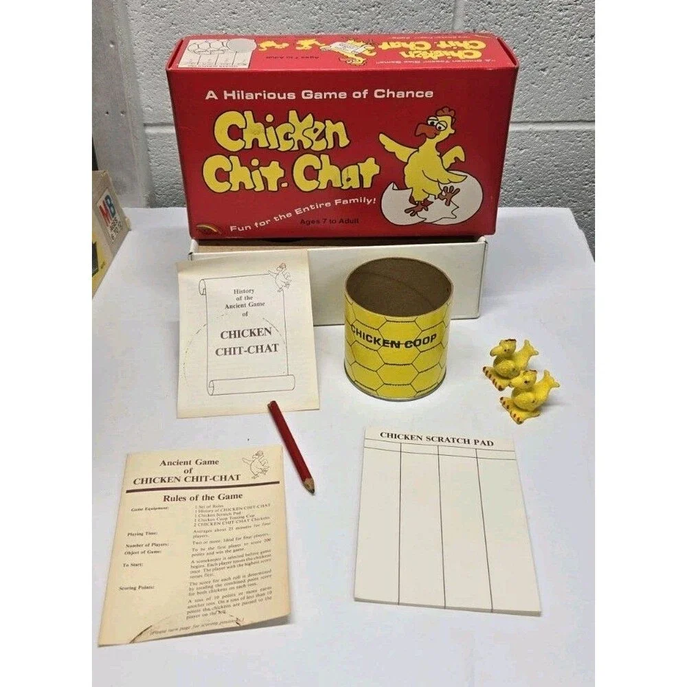 Vintage Chicken Chit-Chat Game of Chance